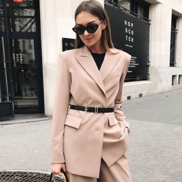 VONMELLI 2 Pack Women's Leather Belts for Jeans Dresses Fashion Gold Buckle Ladies Belt Black+Light Coffee,M