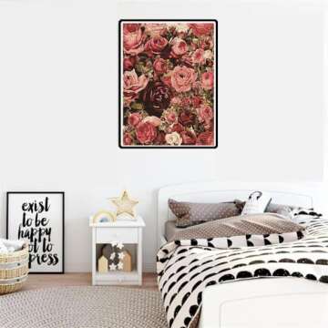 WUDWL Diamond Painting Kits for Adults – Stunning Flower Art DIY 5D Craft for Home Decor