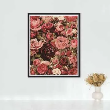 WUDWL 5D Diamond Painting Kit for Adults - DIY Flower Art
