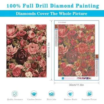 WUDWL 5D Diamond Painting Kit for Adults - DIY Flower Art