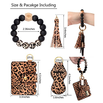 BVGA Wristlet Keychain Bracelet Wallet Women Multifunctional