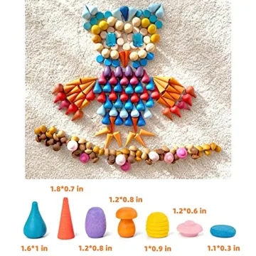 MIKNEKE 81-piece Wooden Sensory Bin Filler Toys