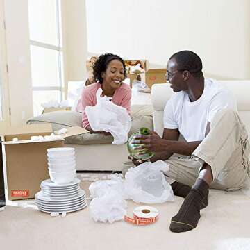 Methdic Fragile Stickers - 1"x 3" Strong Adhesive Fragile Labels 1 Roll/1000 Labels(Handle with Care,Fragile) Stickers for Shipping and Moving