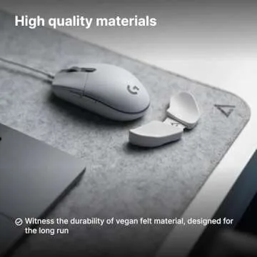 DELTAHUB - Minimalistic Felt Desk Protective Pad, Anti-Fray, Anti-Slip, Easy to Clean, Easy Glide, Long Lasting, Sleek Design, Comfortable, Resistant, Desk Mat, PC, Mac, Laptop - Medium (12x35inch)