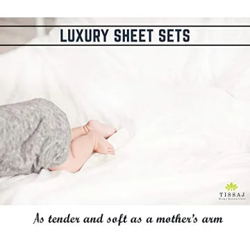 Tissaj Organic Cotton Queen Sheets - Luxury Eco Bedding Set