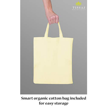 Tissaj Organic Cotton Queen Sheets - Luxury Eco Bedding Set