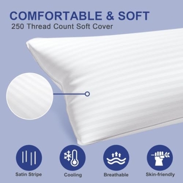 YUGYVOB Body Pillow Hypoallergenic Firm Support for Adults