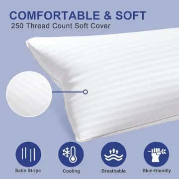 YUGYVOB Body Pillow Hypoallergenic Firm Support for Adults