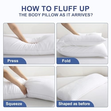 YUGYVOB Body Pillow Hypoallergenic Firm Support for Adults