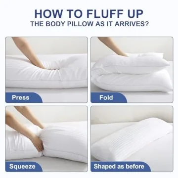 YUGYVOB Body Pillow Hypoallergenic Firm Support for Adults