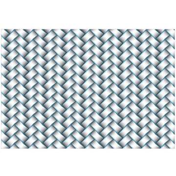 Sizzix Embossing Folder 661261, Woven Design for Textured Crafts