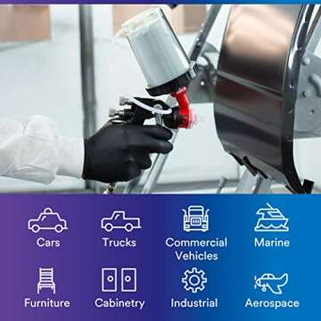 3M PPS 2.0 H/O Pressure Cup with Air Hose, 26121, Midi, 13.5 Ounces, Use with 3M Accuspray HGP Spray Gun for Thick High-Viscosity Latex Paints, Varnishes, Coatings and Primers, 1 Pack