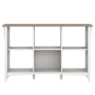 Bush Furniture Salinas Cube Organizer in Pure White