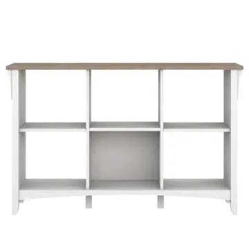 Bush Furniture Salinas Cube Organizer in Pure White