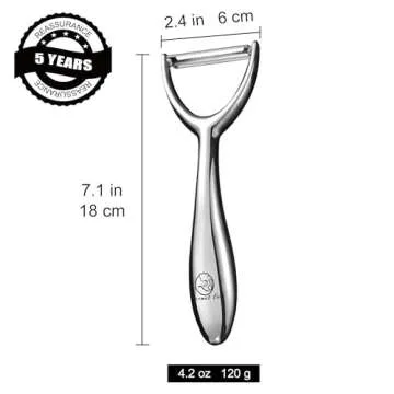 Vegetable Peeler with Ergonomic Design and Stainless Steel Blade