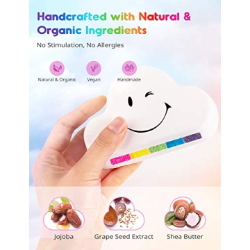 Rainbow Bath Bombs Gift Set, Ribivaul XXXL Size 6.5oz Handmade Bath Bombs with Natural Ingredients, Cloud Bath Bomb with Rich Bubbles for Kids/Women, Great Gift Idea for Mother's Day, Birthday