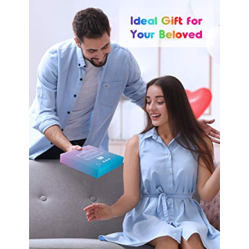 Rainbow Bath Bombs Gift Set, Ribivaul XXXL Size 6.5oz Handmade Bath Bombs with Natural Ingredients, Cloud Bath Bomb with Rich Bubbles for Kids/Women, Great Gift Idea for Mother's Day, Birthday