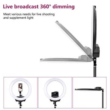 ZOMEi 80-inch Dimmable Bi-Color Ring Light for Photography