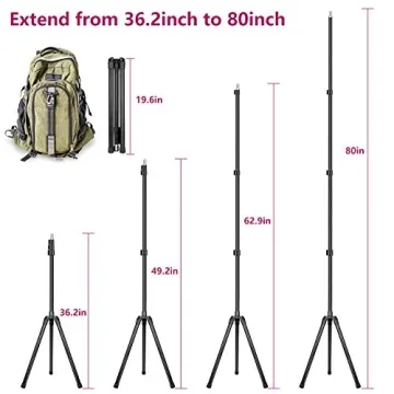 ZOMEi 80-inch Dimmable Bi-Color Ring Light for Photography