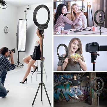 ZOMEi 80-inch Dimmable Bi-Color Ring Light for Photography