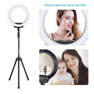 ZOMEi 80-inch Dimmable Bi-Color Ring Light for Photography