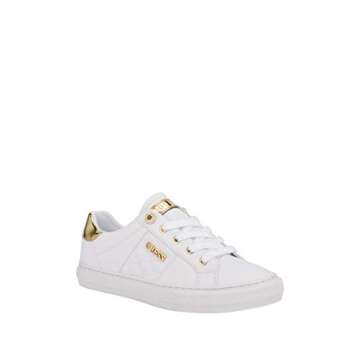Guess Women's Loven Sneaker, White, 10