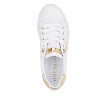 Guess Women's Loven Sneaker, White, 10