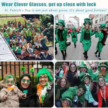 Starrio Shamrock Sunglasses for St. Patrick's Day Fun