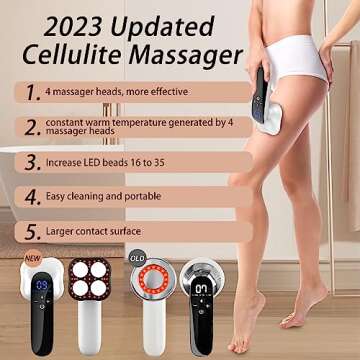 CXGRISE Upgraded Cellulite Massager - 4 in 1 Body Beauty Machine for Stunning Results