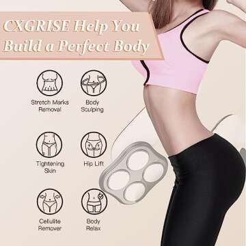 CXGRISE Cellulite Massager for Belly, Thigh and Legs