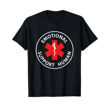 Emotional Support Human T-Shirt - Funny Humor Tee T-Shirt