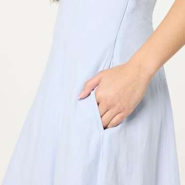 Stylish Carlota Strapless Linen Maxi Dress for Women