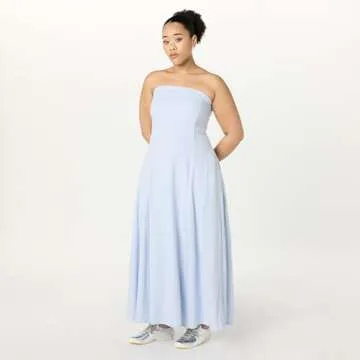 Stylish Carlota Strapless Linen Maxi Dress for Women