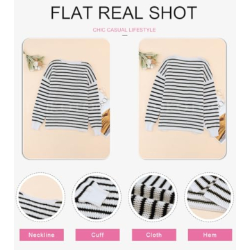 Dokotoo Oversized Crewneck Sweater for Women Fashion