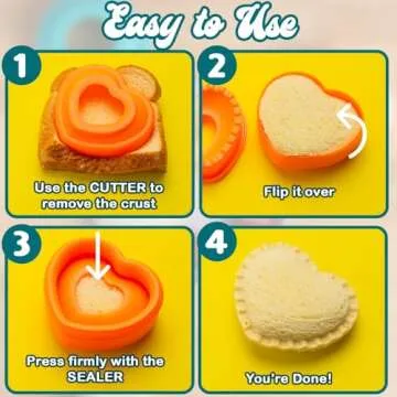 Savoychef Sandwich Cutter and Sealer - Creative Kids Lunch Maker