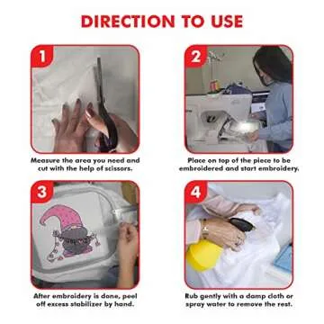 Superpunch Wash-Away Water Soluble Stabilizer for Embroidery - 9 inch x 10 Yard Roll, Fabric Stabilizer, Embroidery Backing & Cut Away Stabilizers - SuperStable Machine & Hand Sewing - Made in USA