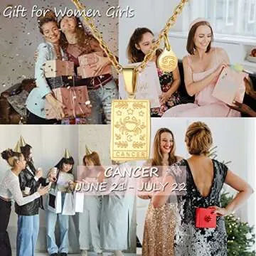 Stylish Zodiac Sign Necklace for Women - Non-Tarnish and Waterproof