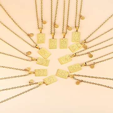 Stylish Zodiac Sign Necklace for Women - Non-Tarnish and Waterproof