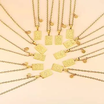 Stylish Zodiac Sign Necklace for Women - Non-Tarnish and Waterproof