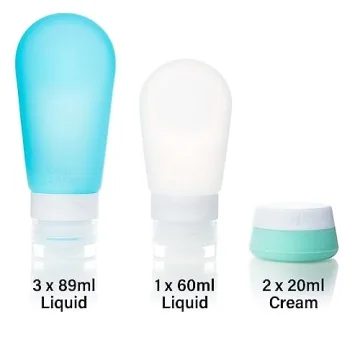 Silicone Travel Bottles - Refillable Toiletry Containers