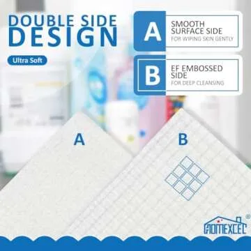 HOMEXCEL Disposable Soft Face Towels for Sensitive Skin