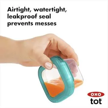 OXO Tot Baby Blocks Freezer Storage Containers Teal (4 Oz)