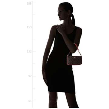 COACH Nolita 19 In Signature Canvas Bag Purse (Brown Red)