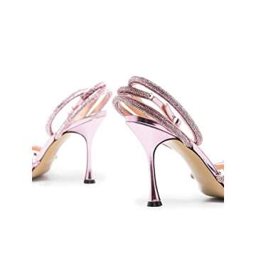 Chic MissHeel Rhinestone Bow Heels - Stylish & Comfortable