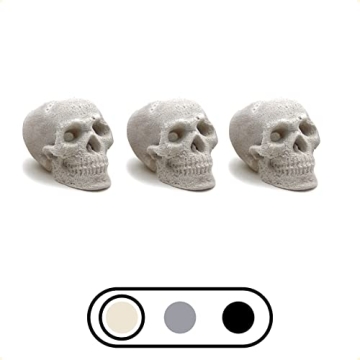 OSKER Mini Fire Pit Skull Logs | Halloween Decor & Fun