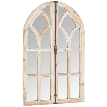 Elegant Stone & Beam Vintage Farmhouse Mirror 36"