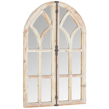 Elegant Stone & Beam Vintage Farmhouse Mirror 36"