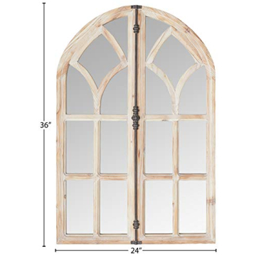 Elegant Stone & Beam Vintage Farmhouse Mirror 36"