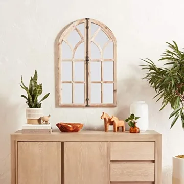 Elegant Stone & Beam Vintage Farmhouse Mirror 36"