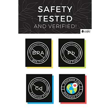 OAKI Lightweight Waterproof Toddler Rain Boots for Kids